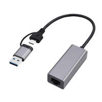 Gembird Gembird A-USB3AC-LAN-01 USB 3.1 + type-C Gigabit network adapter Space Grey