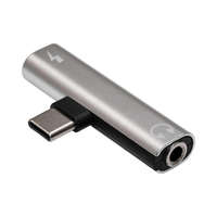 Akyga Club3D USB type C /USB type C /Jack 3.5mm adapter Grey