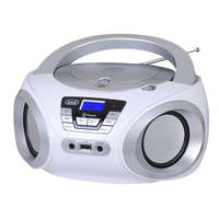 TREVI Trevi CMP 544BT hordozható fehér Bluetooth/FM/USB/AUX/CD boombox