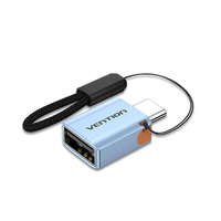  VENTION USB 3.1 Type-C M to USB FeM OTG Adapter with Lanyard Gray