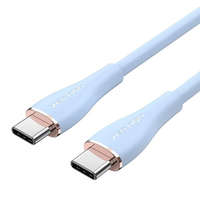  Vention USB-C 2.0/M -> USB-C 2.0/M, 1,5m, (5A,szilikon,kék), kábel