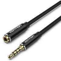  Vention 3.5mm jack/M -> 3.5mm/F , 10m, (hosszabbító,audio,fekete), kábel