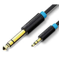  Vention 6.5mm jack/M -> 3.5mm jack/M, 3m, (audio,fekete), kábel