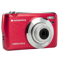 Agfa Agfaphoto Kompakt piros fényképezőgép -18 MP-8x Optikai zoom-Lítium akkumulátor +16gb SD kártya + táska
