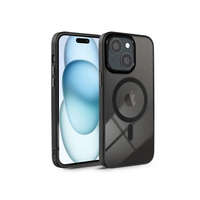 Haffner Haffner PT-6835 Apple iPhone 15 Plus Edge Mag Cover fekete/átlátszó szilikon hátlap