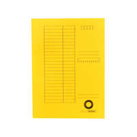 Bluering Iratgyűjtő, táblázatos pólyás dosszié A4, 230g. karton Bluering® sárga