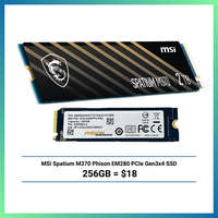 MSI DT Phison EM280256GYTCTAS-E13T2MS 256GB NVME SSD