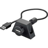  Goobay USB 2.0 nagy sebességű hosszabbító kábel tartókonzollal, fekete 2m