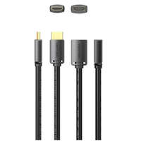  Vention HDMI/M -> HDMI/F (4K, HD, PVC, fekete), 2m, kábel