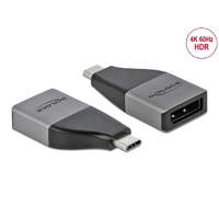 DELOCK Delock USB Type-C - DisplayPort (DP Alt Mode) kompakt kialakítású adapter 4K, 60Hz (64120)