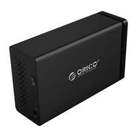 ORICO Orico Külső HDD tároló 3.5" - NS200RU3-EU-BK-BP (2 fiók, USB-A 3.0, Max.: 32TB, Raid támogatás, fekete)
