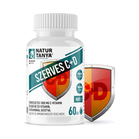 Natur Tanya Natur Tanya Szerves C+D 1000 mg C-vitamin és 2000 NE D3-vitamin, E-vitaminnal dúsítva 60 tabletta