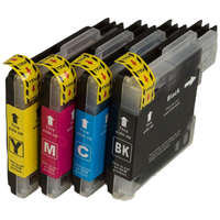 TonerPartner MultiPack BROTHER LC-980 + 20db fotópapír (LC980BK, LC980C, LC980M, LC980Y) - kompatibilis patron, black + color (fekete + színes)