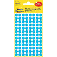 Avery Etikett címke, o8mm, jelölésre, 104 címke/ív, 4 ív/doboz, Avery kék