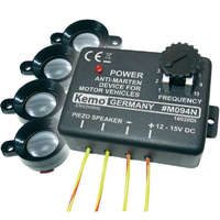 Kemo Kemo M094 Autós nyestriasztó és menyétriasztó 4 ultrahangos hangszóróval