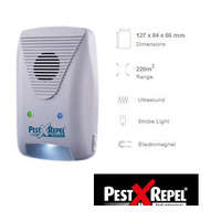 PestXRepel PestXRepel PR-500.3 Kombinált rágcsálóriasztó fény-, ultrahang- és elektromágneses riasztás 220 m2