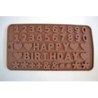 Csokiforma számok, betűk