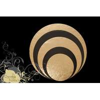 Tortaalátét 30 cm Black and Gold