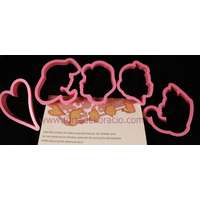 Hercegnős sütemény/ keksz kiszúró szett