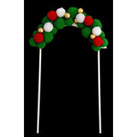 Pompom boltív - karácsonyi