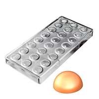 Polikarbonát bonbon forma - Kicsi félgömb