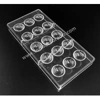 Polikarbonát bonbon forma - Nagy félgömb