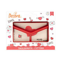 Decora Decora szerelmes levél, műanyag, 11,2×6cm