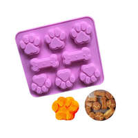 EGYÉB Csont és tappancs forma, szilikon, 8 db-os, 17,5×15,5 cm