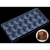 EGYÉB Rózsa bonbon forma, polikarbonát, 21 db-os, 27,5×13,5 cm