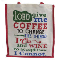 Ancient Wisdom Juta Bevásárló táska - Lord Give Me Coffee