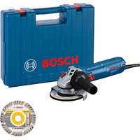 Bosch BOSCH 06013A6102 GWS 12-125 Sarokcsiszoló gyémántvágó tárcsával, kofferben
