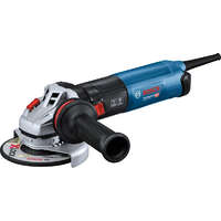 Bosch BOSCH 06017D0200 GWS 17-125 Sarokcsiszoló vibrációcsökkentett kiegészítő fogantyúval, védőburkolattal, rögzíthető fém védőburkolattal vágáshoz, porszűrővel, kétlyukú csavarkulccsal, hátsó karimával, rögzítőanyával kartondobozban