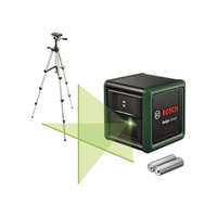 Robert Bosch BOSCH 0603663C03 Quigo keresztvonalas zöld szintezőlézer + BT 150 állvány + 2 db 1.5V LR03 (AAA)