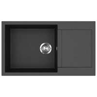 Evido EVIDO Cubo XL 6S compact gránit mosogató, 860 x 500 mm, antracit