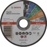 Bosch BOSCH 2608602385 Rapido MultiConstruction ACS 60 V BF Rapido egyenes ACS 60 V BF, 125 mm, 1,0 mm
