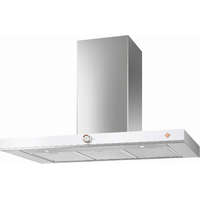 De Dietrich De Dietrich fali páraelszívó, kürtős, 90 cm, inox/fehér üveg front/réz díszítés