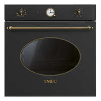 SMEG HŐLÉGKEVERÉSES SÜTŐ, Colonial design, 60 cm, analóg, antracit