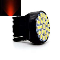  T20 led izzó 22 smd piros DC12V 7440