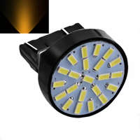 T20 led izzó 22 smd sárga DC12V 7443