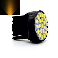 T20 led izzó 22 smd sárga DC12V 7440