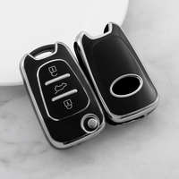 Hyundai 3 gombos bicskakulcs TPU tok fekete ezüst