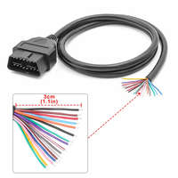 Szerelhető OBD2 kábel 16pin csatlakozó 100cm – male