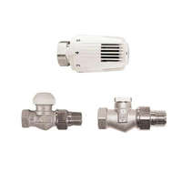 HERZ Rad.sz.Term. 1/2" Egyenes szelep szett