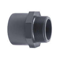 PVC nyomó ragasztható menetes csatlakozó 20-1/2" KM