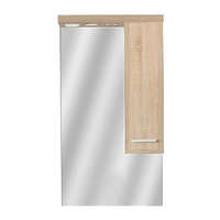 Leziter Nerva 55 cm-es tükrös felsőszekrény, Sonoma tölgy