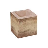 Leier Leier Modern Kerítéskő félkő natúr bézs-barna satírozott 20x20x20cm (80 darab/raklap)