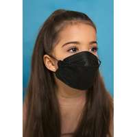 Szájmaszk Gyerek ergonomikus FFP2 fekete maszk szájmaszk DOC NFW CE 0598