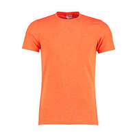 Kustom Kit Férfi rövid ujjú póló Kustom Kit Fashion Fit Superwash 60º Tee S, Bright Narancssárga Marl