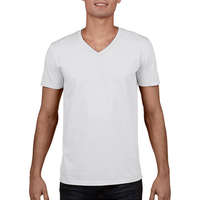 Gildan Férfi póló Rövid ujjú Gildan Gildan Mens Softstyle V-Neck T-Shirt - S, Fehér