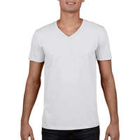 Gildan Férfi póló Rövid ujjú Gildan Gildan Mens Softstyle V-Neck T-Shirt - L, Fehér